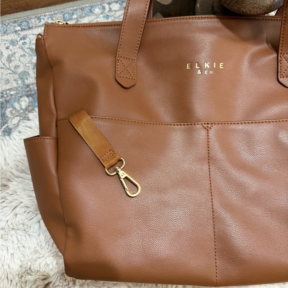 Elkie & Co aberdeen diaper bag tote backpack tan - Picture 8 of 16